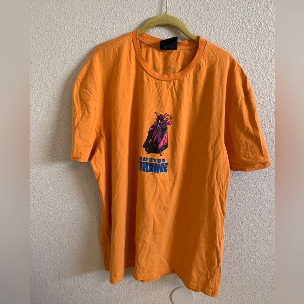 Dr Strange X Marvel Primark Orange Double Sided Mens T-Shirt 🌴